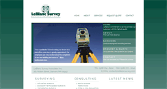 Desktop Screenshot of leblancsurvey.com
